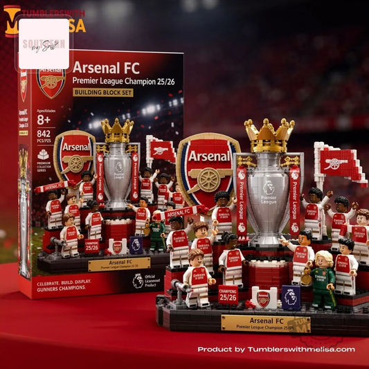 Arsenal FC Premier League Champions 25/26 Commemorative Trophy Display Building Block Set
