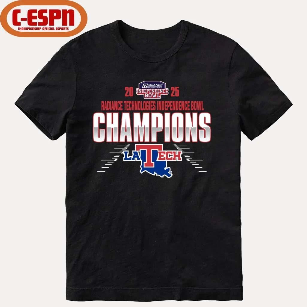 Louisiana Tech Bulldogs Radiance Technologies Independence Bowl Champions T-Shirt