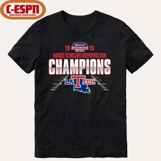 Louisiana Tech Bulldogs Radiance Technologies Independence Bowl Champions T-Shirt