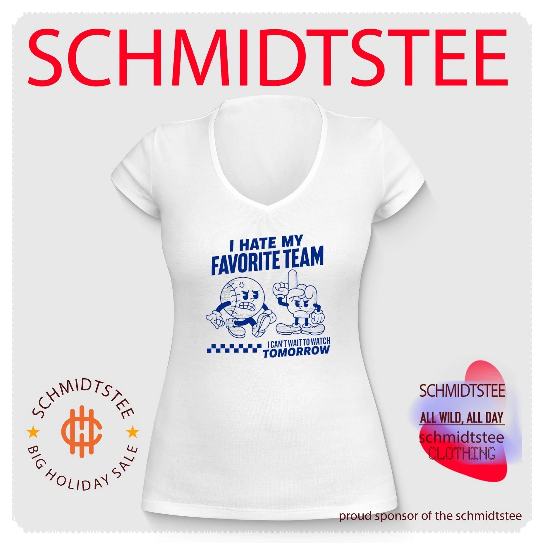 I hate my favorite team I can’t wait to watch tomorrow shirt