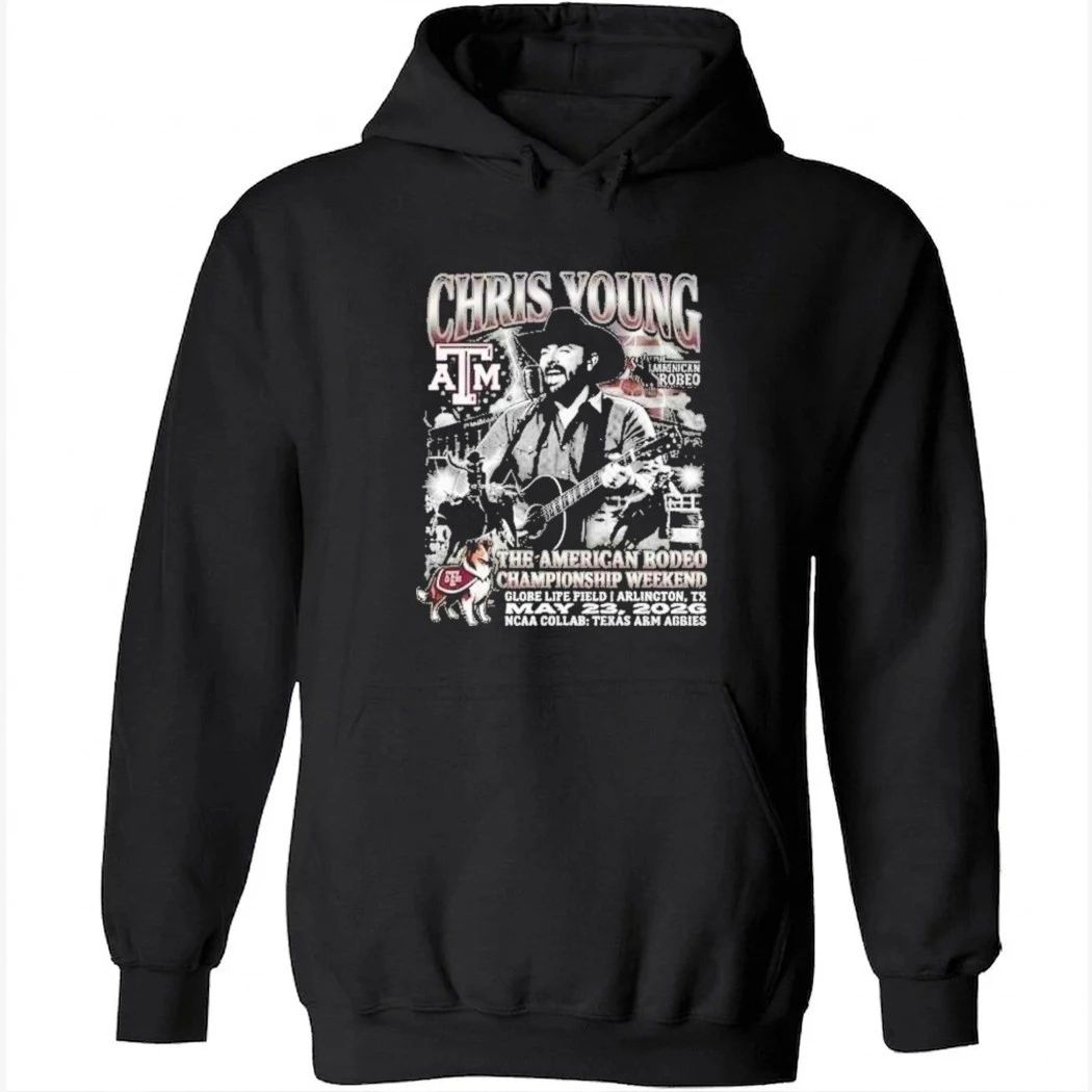 Chris Young The American Rodeo Championship Weekend 2026 At Globe Life Field Arlington TX On May 23 2026 Texas A&M Aggies NCAA Vintage Bootleg Shirt