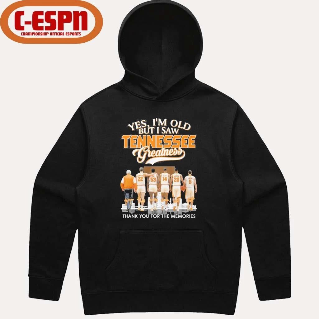 Yes, I’m Old But I Saw Tennessee Volunteers Basketball Greatness Shirt