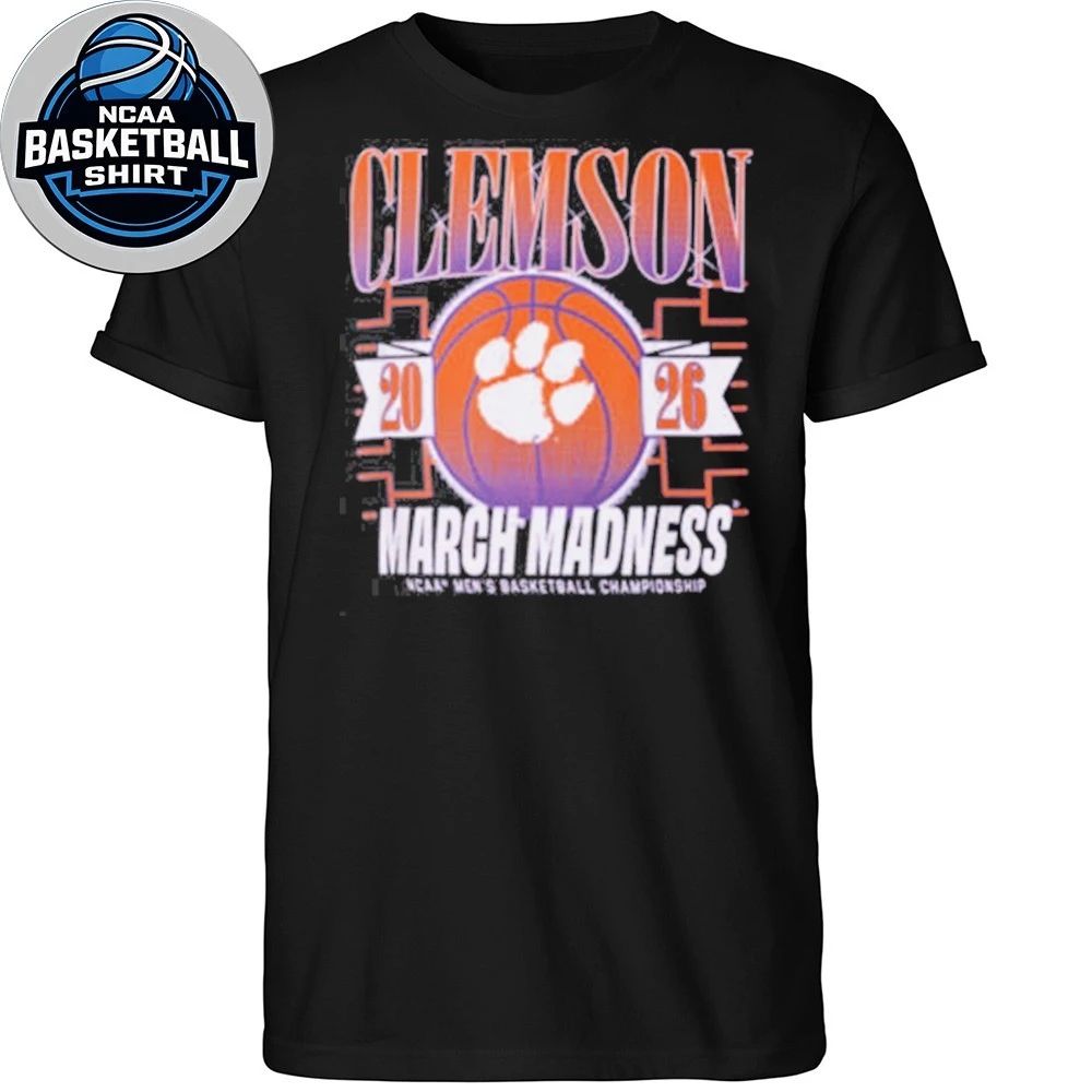 Basketball 2026 Clemson March Madness Clemson Tournament Logo Shirt