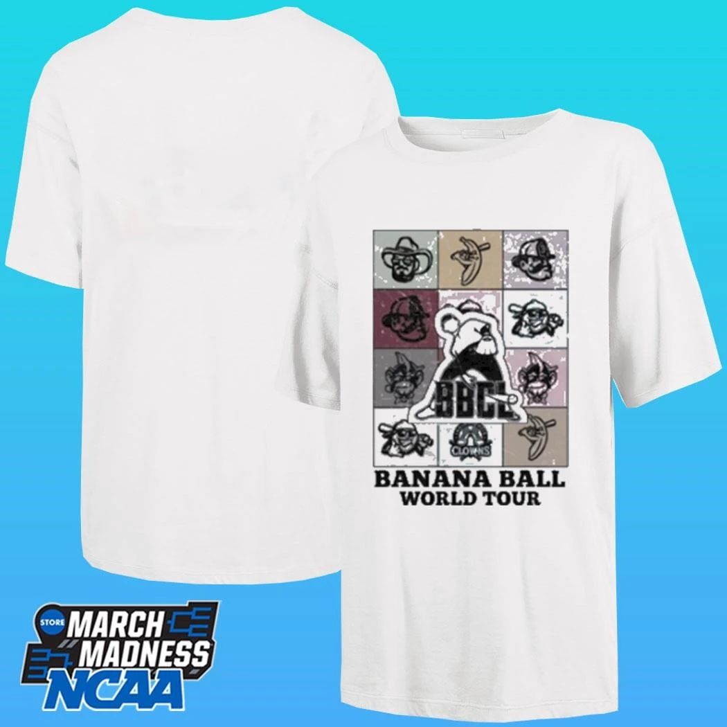 2026 Savannah Bananas Banana Ball World Tour Shirt