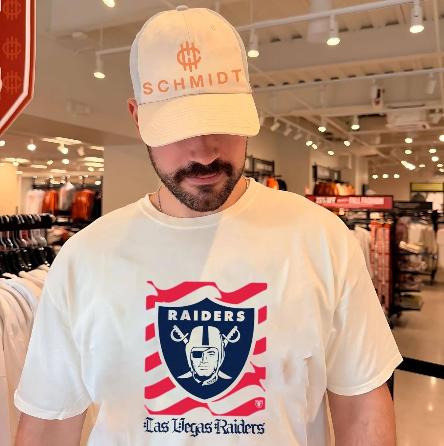 Las Vegas Raiders American 250th Flag Heritage Wordmark shirt
