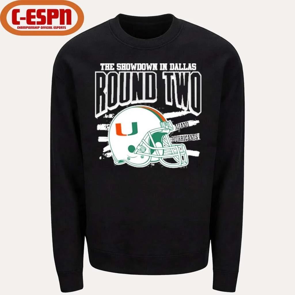 Showdown in Dallas Round Two Miami Hurricanes CFP shirt