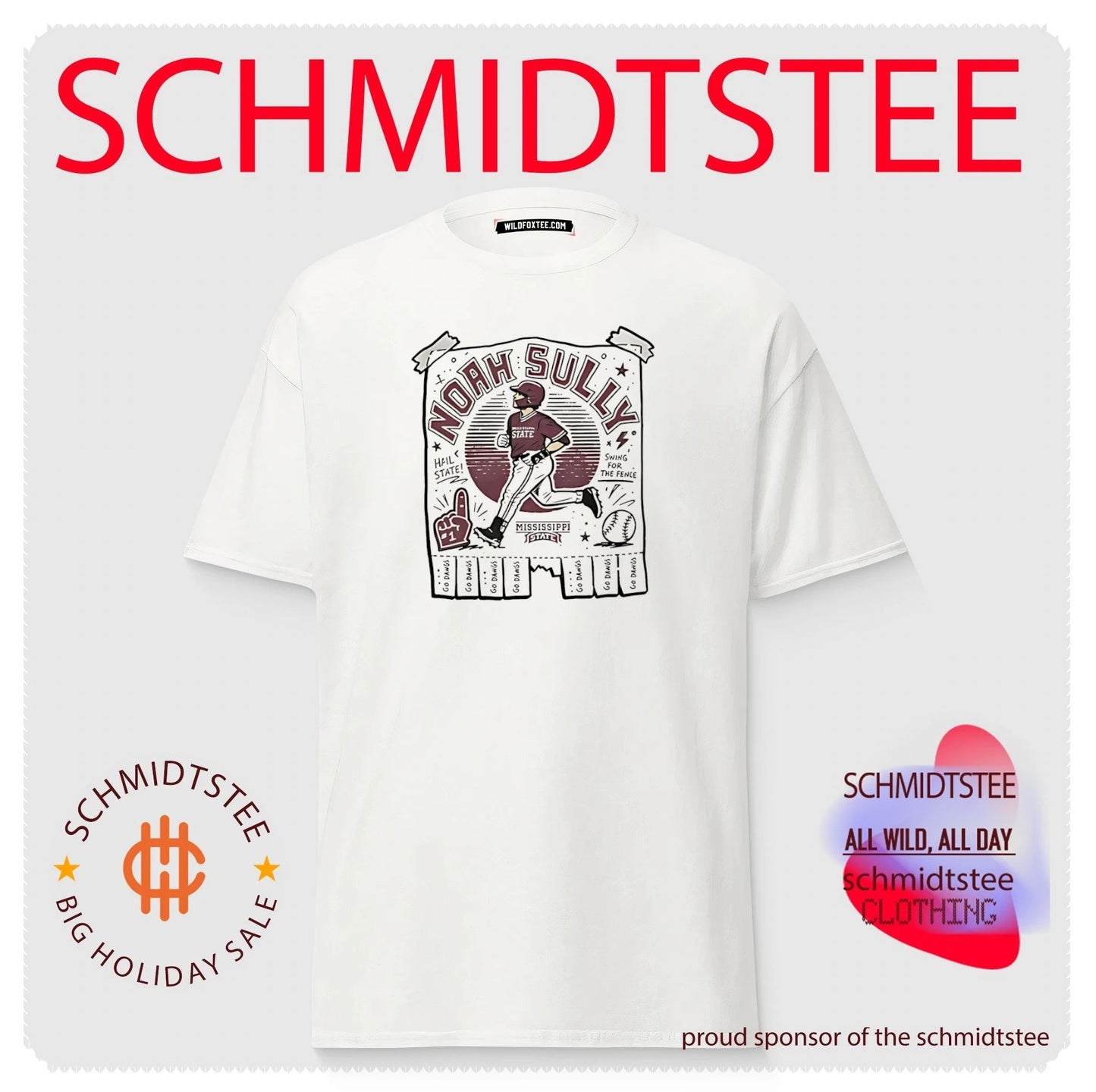 Mississippi State North Sully running graphic shirt