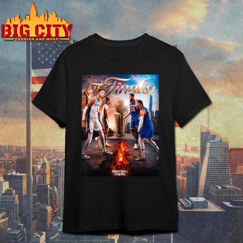 New York Knicks Vs San Antonio Spurs 2026 NBA Finals Matchup Poster Shirt