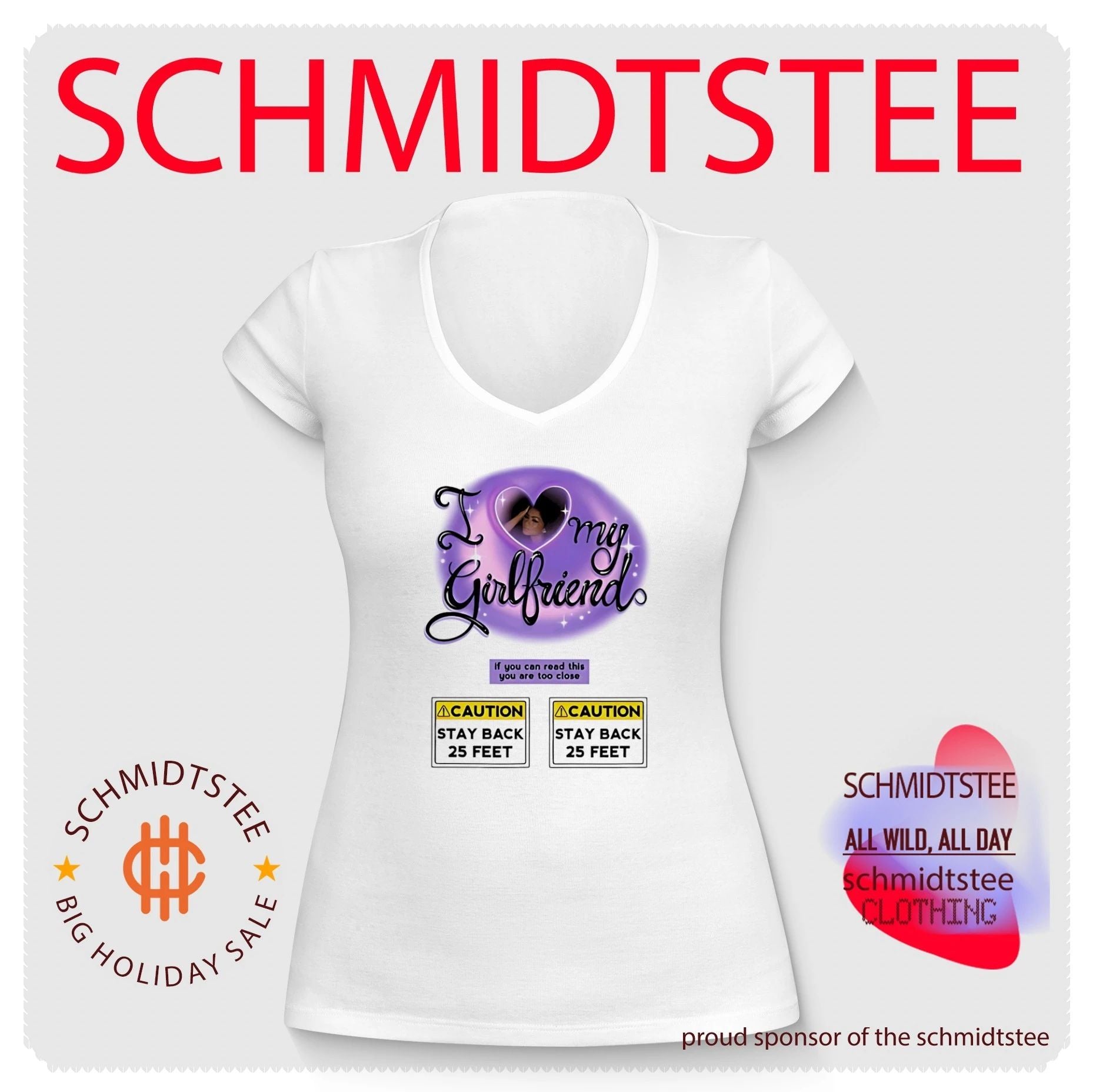 I love my girlfriend If you can read this you are too close graphic shirt