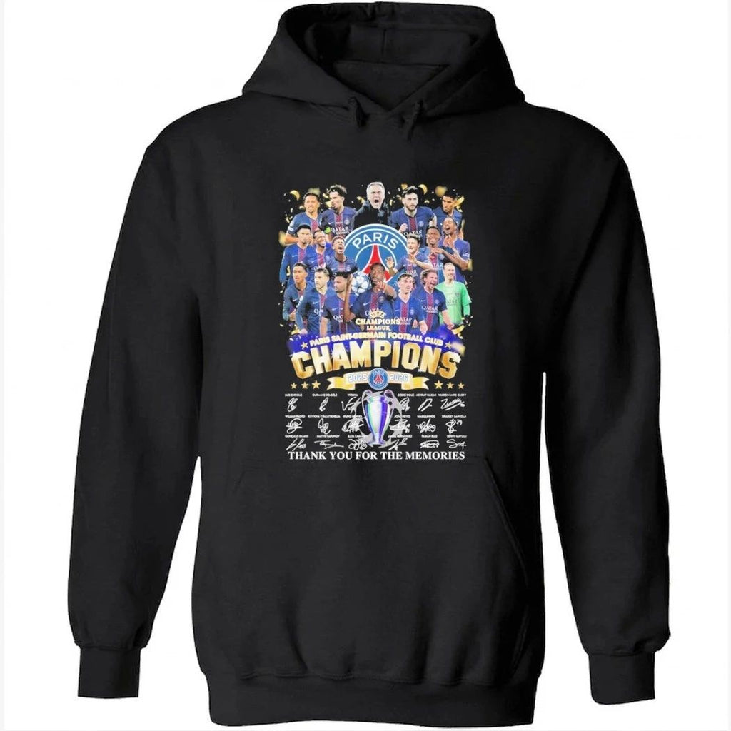 PSG 2025-2026 Champions League Champions Thank You For The Memories T-Shirt