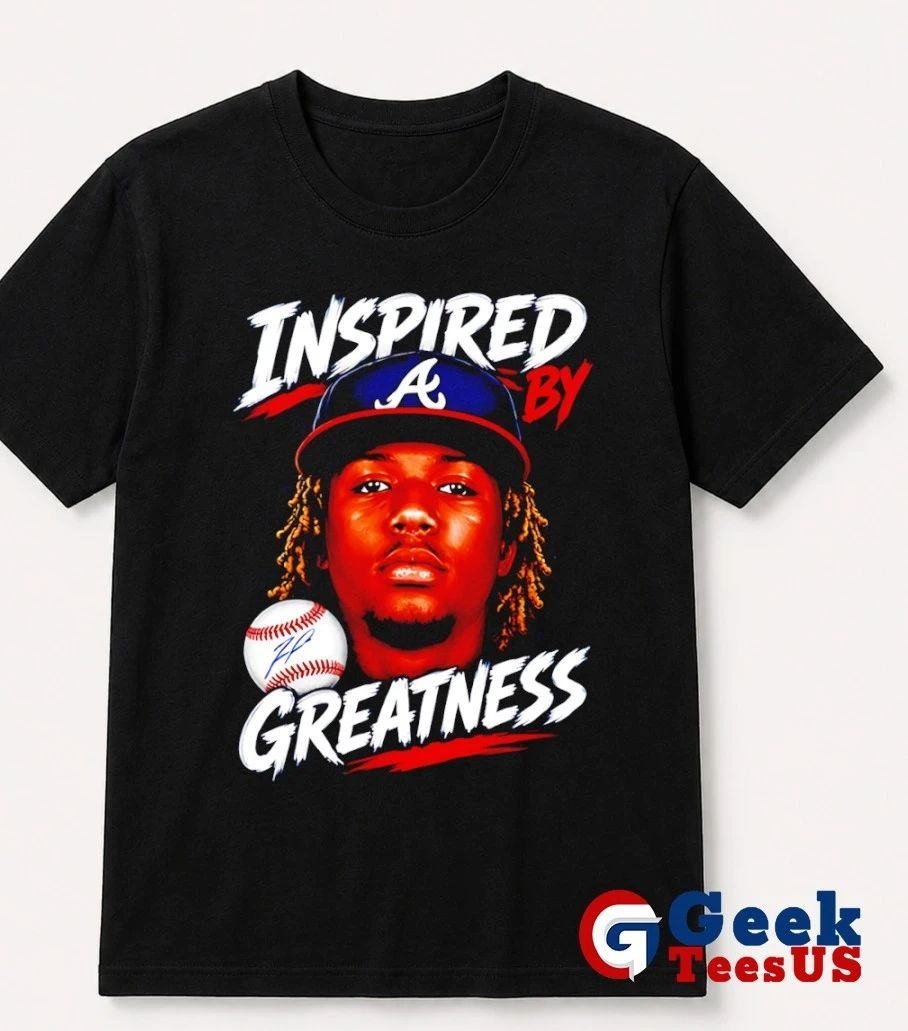 Inspired Greatness Ronald Acuña Jr Atlanta Braves baseball big head shirt