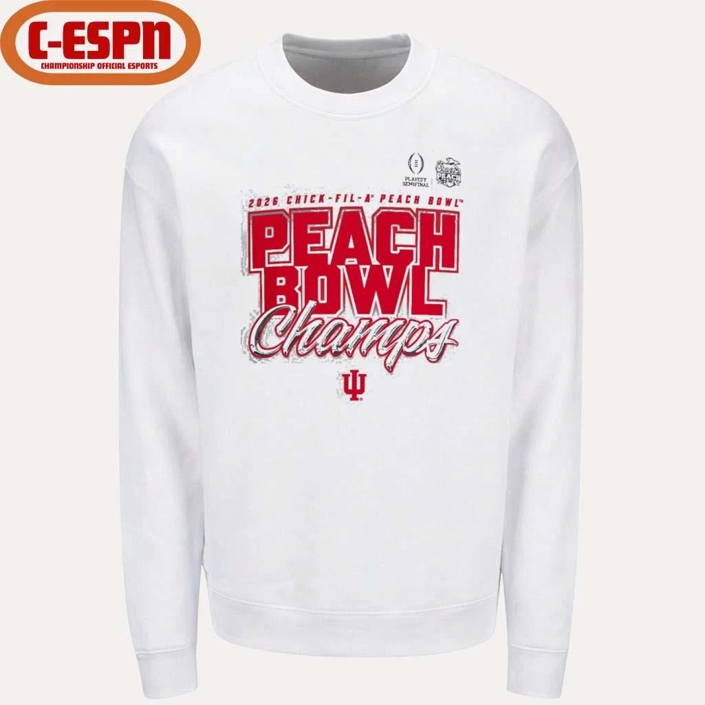 Indiana University Hoosiers Football 2026 Peach Bowl Champions T-Shirt