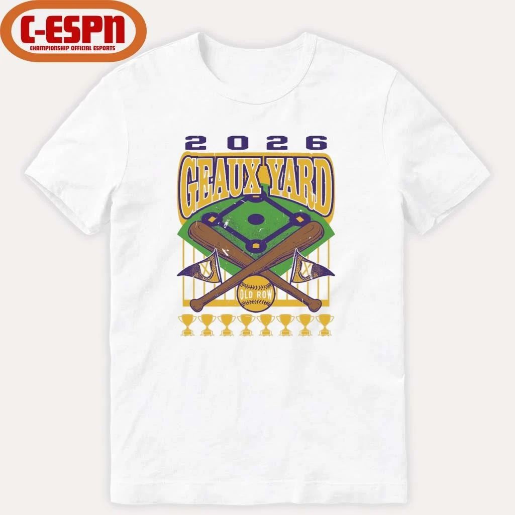 LSU Tigers 2026 Geaux Yard Baseball Shirt