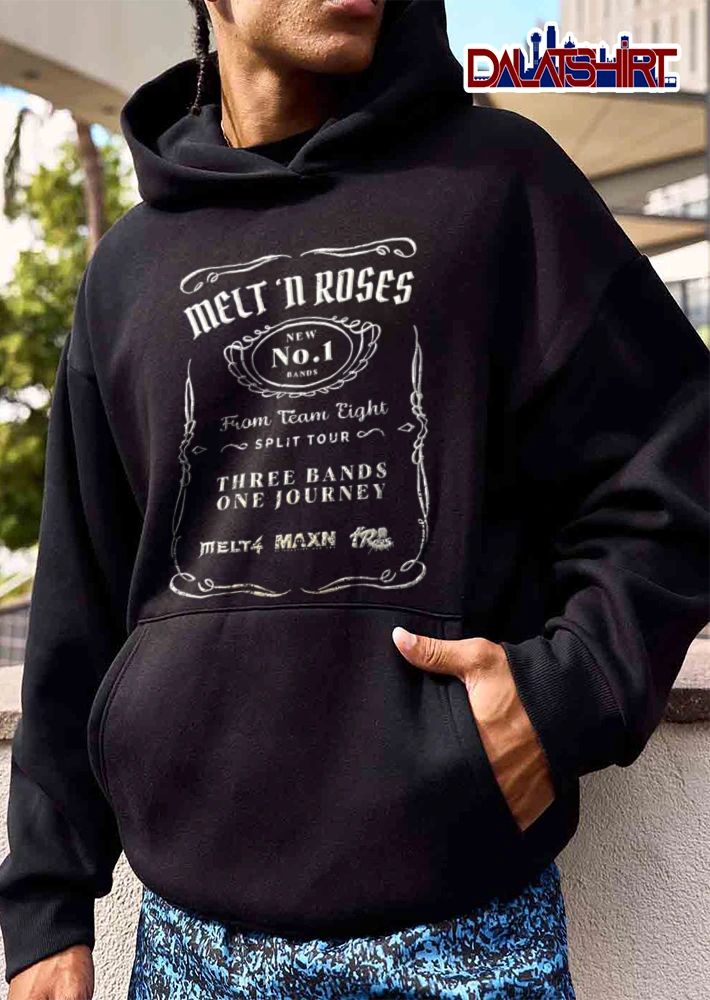 Duhawks Daniel New Melt And Roses Three Bands One Journey vintage whiskey label shirt