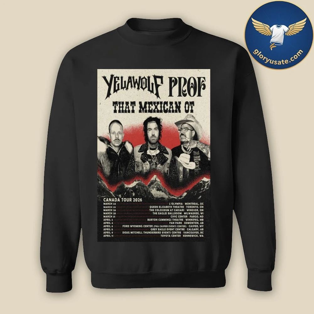 Yelawolf & Prof Canada Tour 2026 Poster Shirt