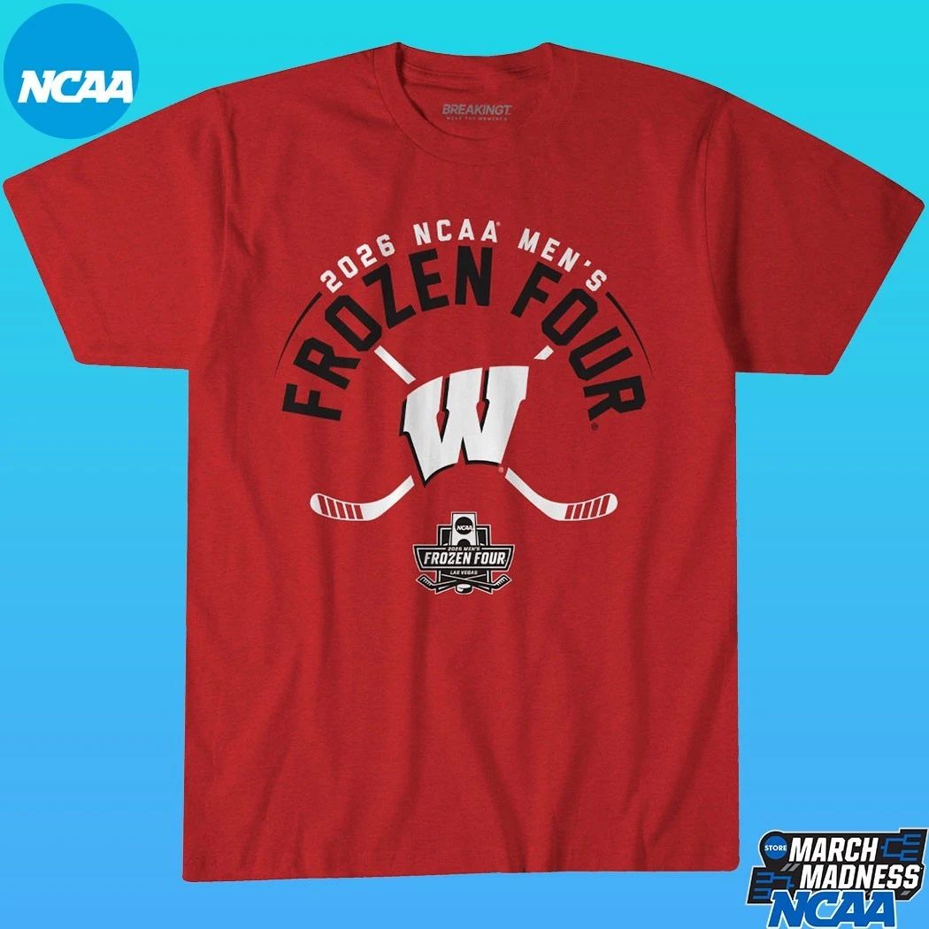 Wisconsin Badgers Hockey 2026 NCAA Men’s Frozen Four Shirt