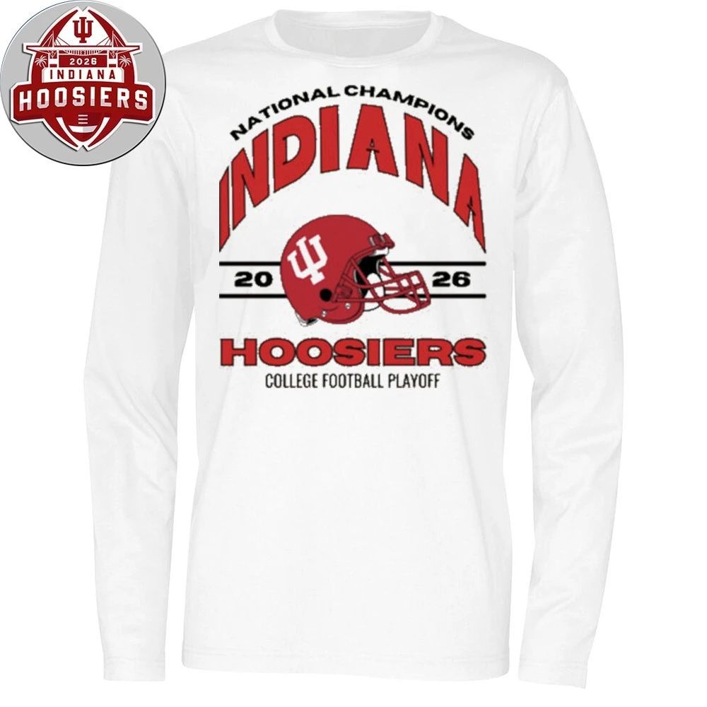 Indiana Hoosiers Football National Champions College Football Playoff Helmet 2026 Tee Shirt