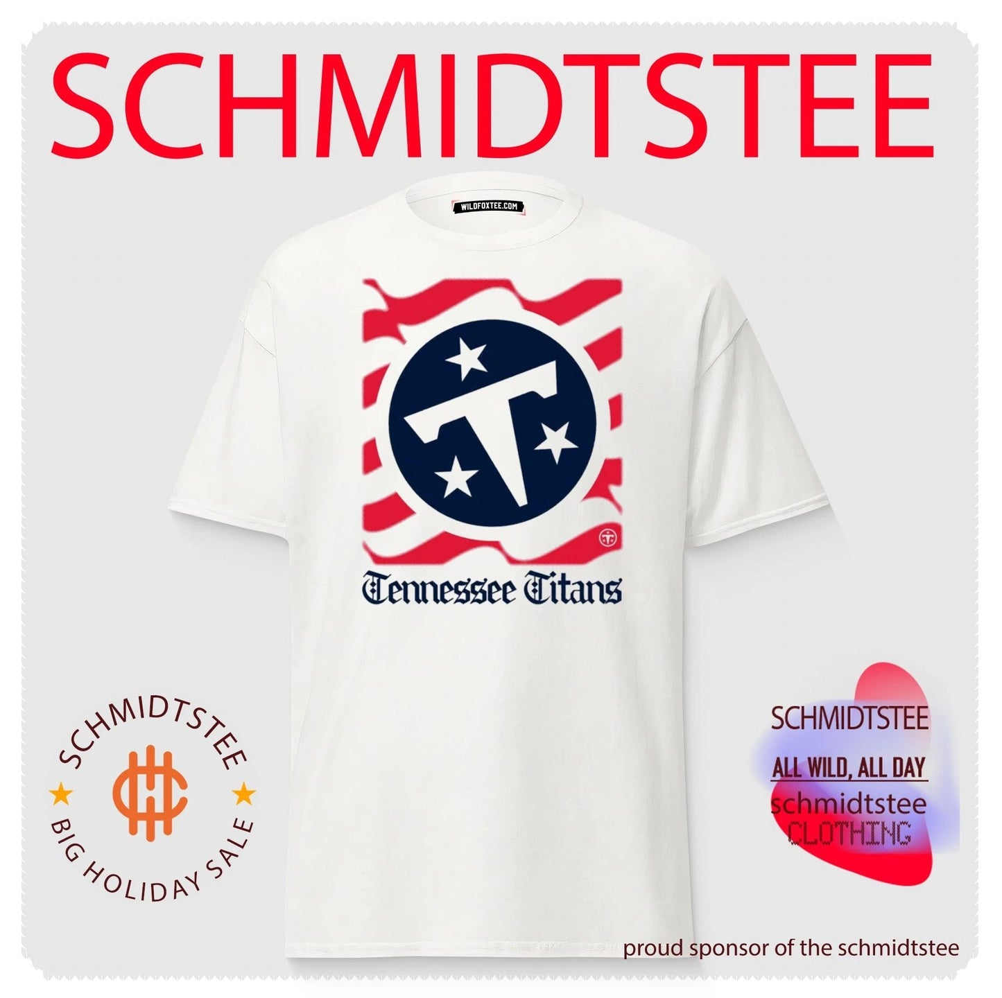 Tennessee Titans American 250th Flag Heritage Wordmark shirt