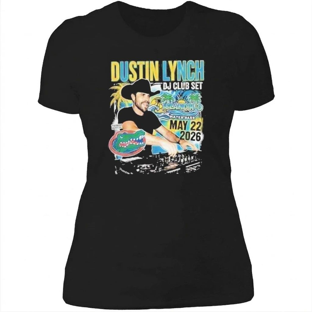 Dustin Lynch DJ Club Set May 22 2026 Island H2O Water Park Premium 90s Vintage Bootleg Country x Florida Gators NCAA Shirt