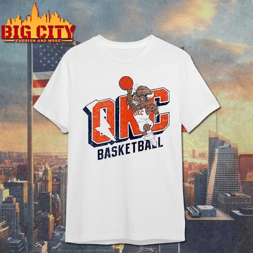 Rumble Oklahoma City Thunder Basketball Nba Okc Basketball White Shirt