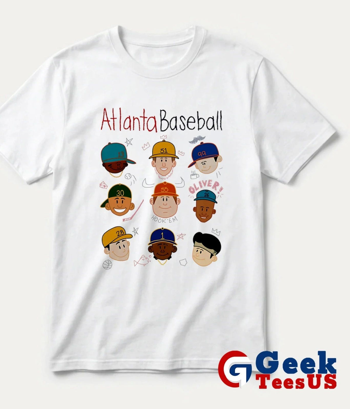 Atlanta player baseball kids funny shirt