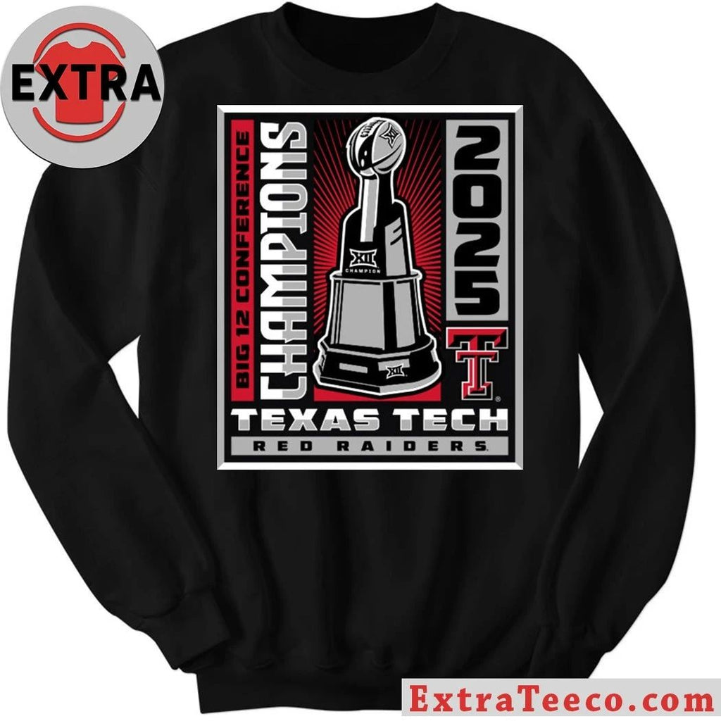 Texas Tech Red Raiders Big 12 CHAMPIONSHIP Winner Win Trophy Shirt