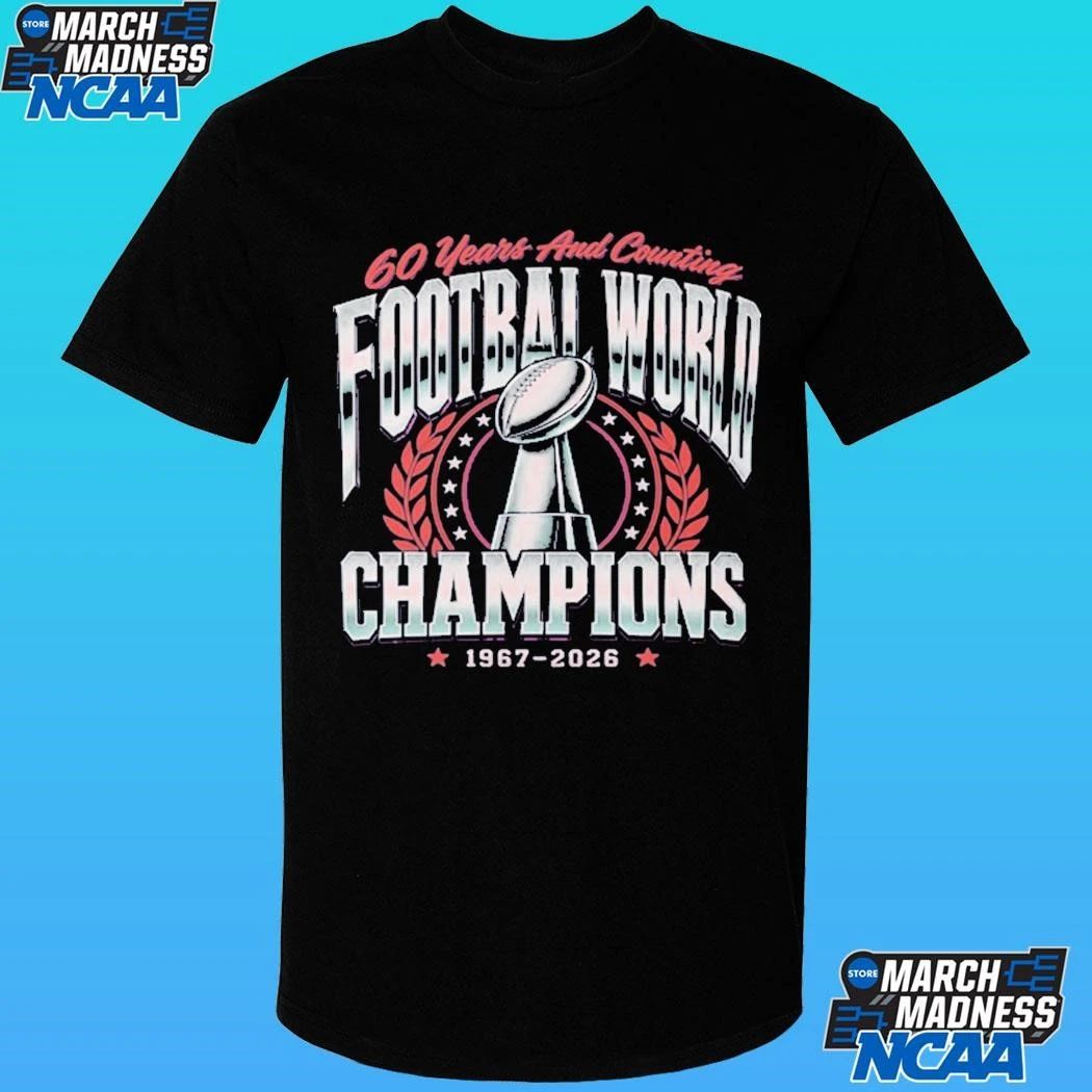 60 Years And Counting Football World Champions 1967-2026 Shirt