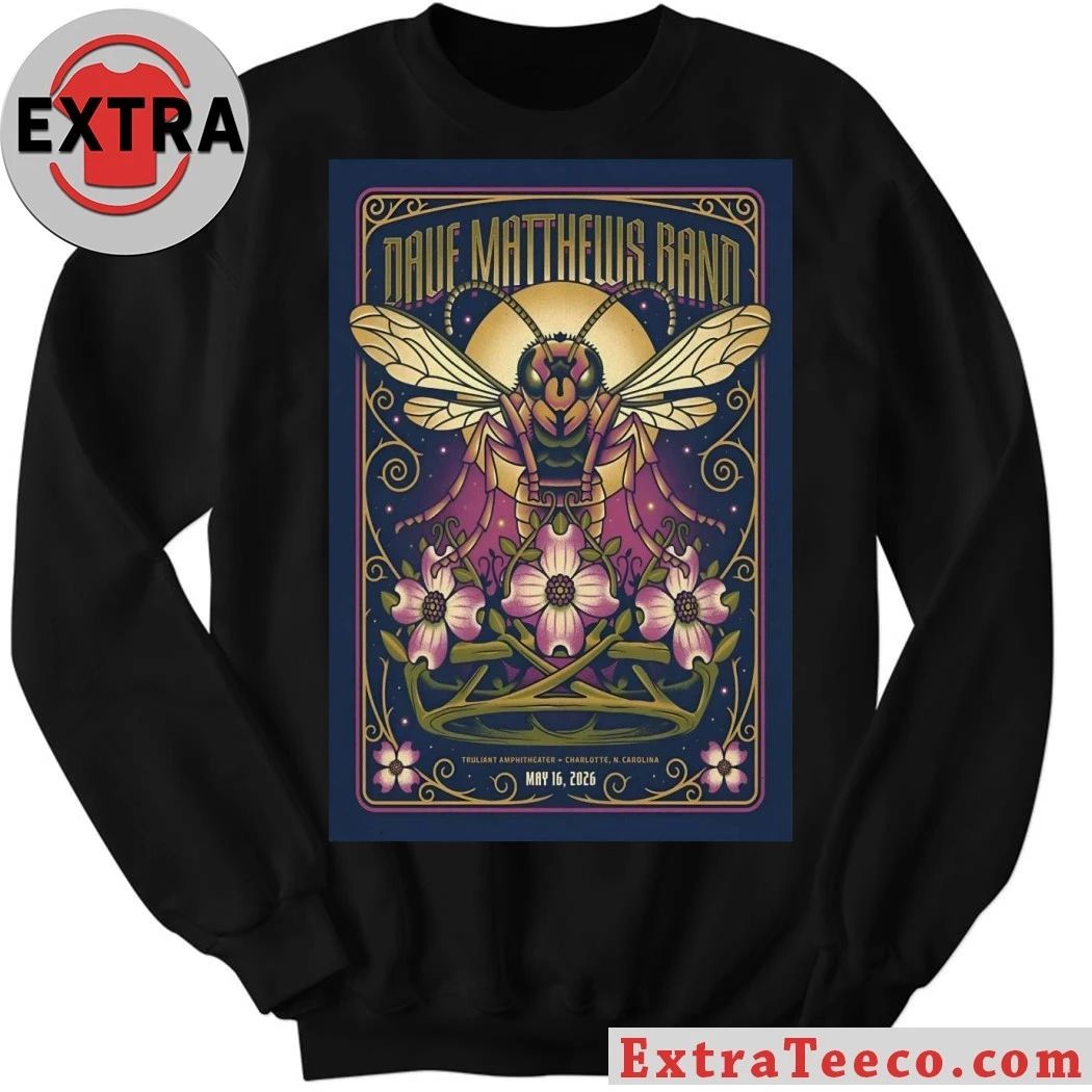 Dave Matthews Band 5 16 2026 Charlotte NC Poster Shirt
