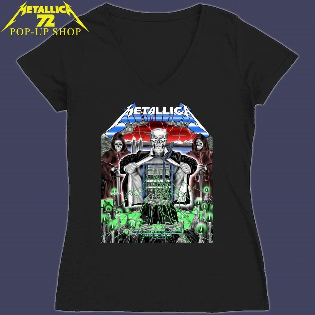 Metallica M72 Zurich Switzerland May 27, 2026 Stadion Letzigrund Art By Luca Schenardi Pop-Up Shop T-Shirt