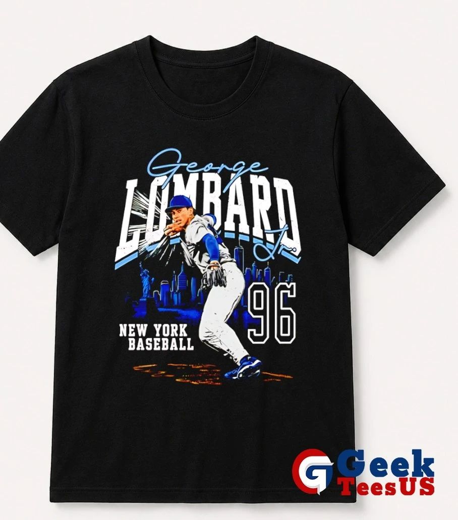 George Lombard Jr New York Yankees Baseball 96 Distressed T-shirt