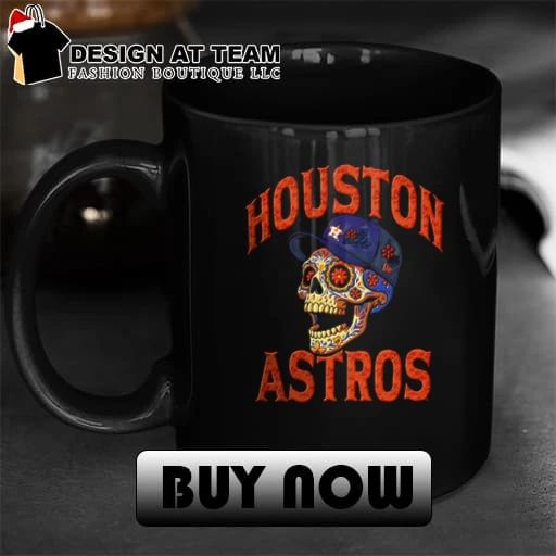 Houston Astros Sugar Skull Floral Baseball shirt
