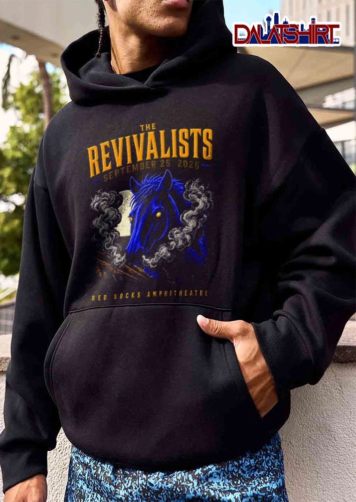 The Revivalists 2026 horse head smoke moon background shirt