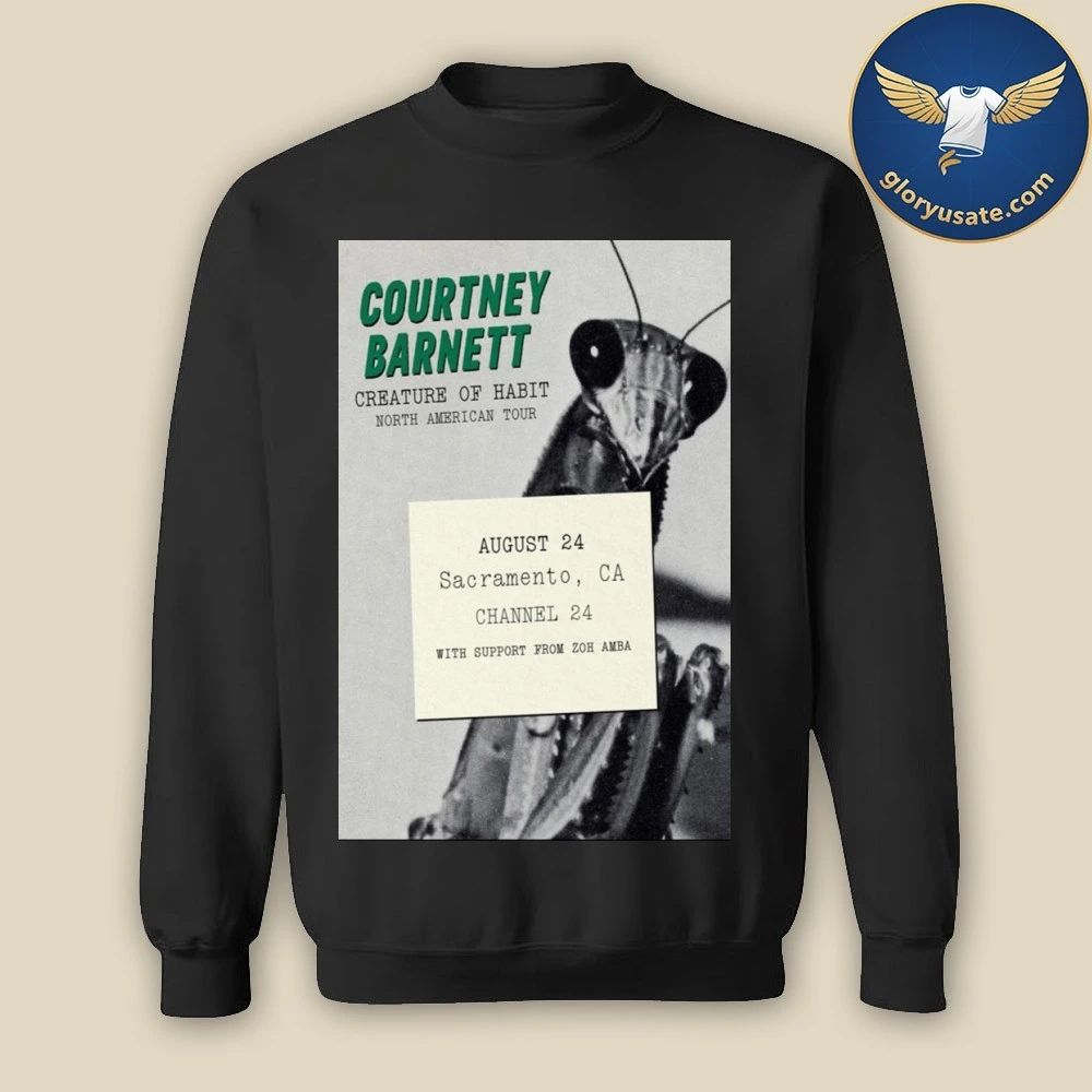 Courtney Barnett Aug 24 2025 Channel 24 Sacramento CA Poster Shirt
