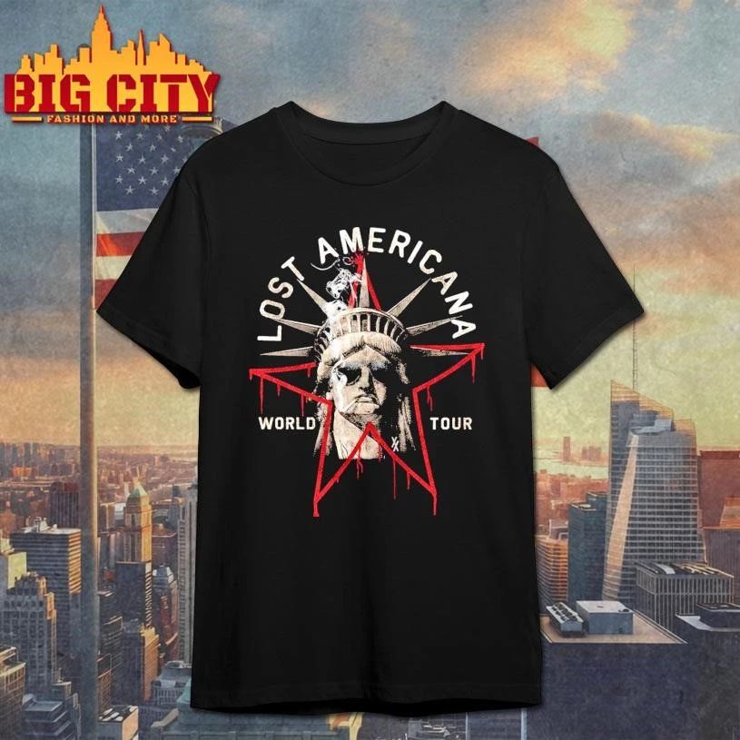 Machine Gun Kelly MGK Lost Americana World Tour 2026 Merch Liberty Tour Shirt