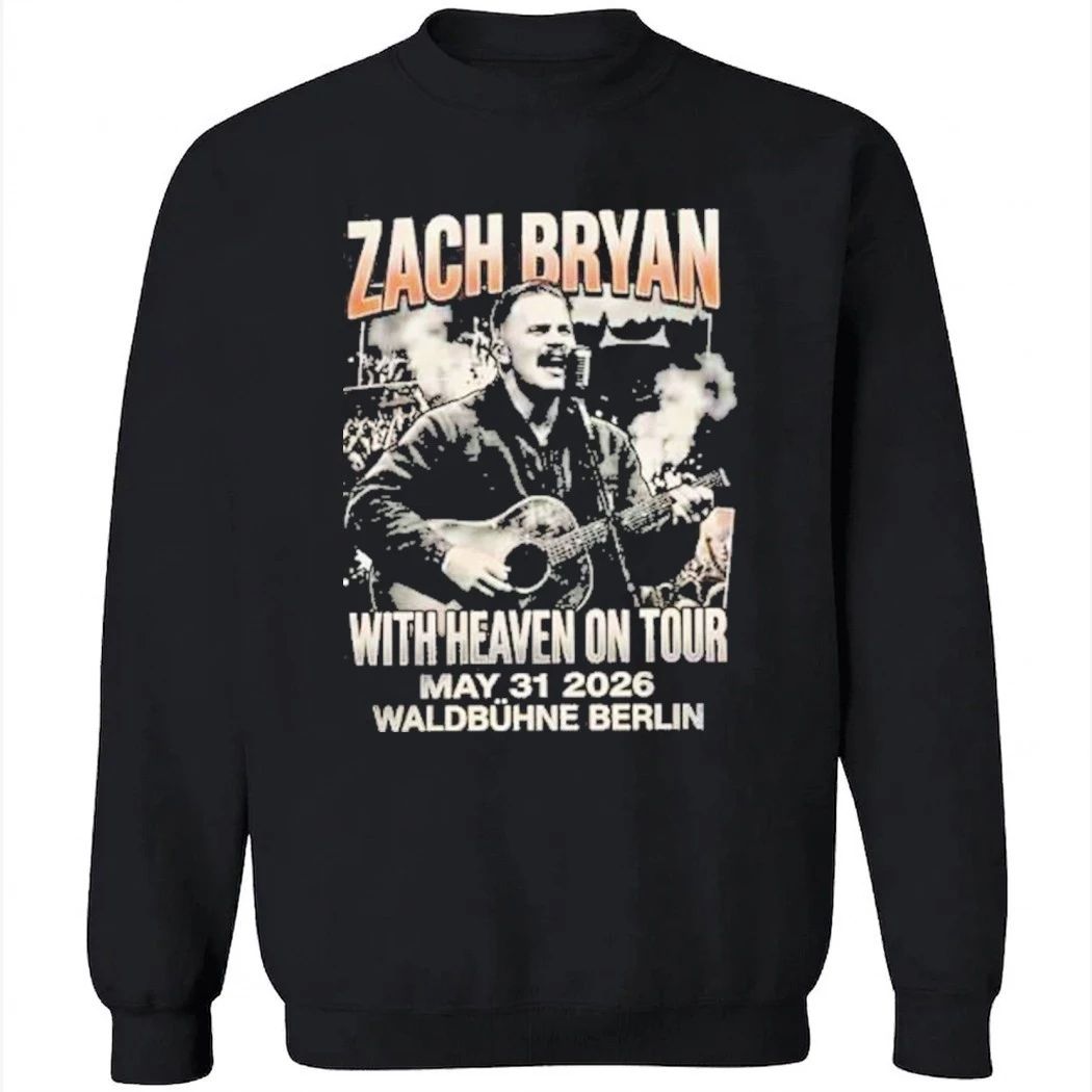 Zach Bryan With Heaven On Tour May 31 2026 Waldbuhne Berlin Vintage Bootleg Shirt