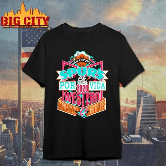 San Antonio Spurs 2026 Por Vida Western Conference Champions Shirt