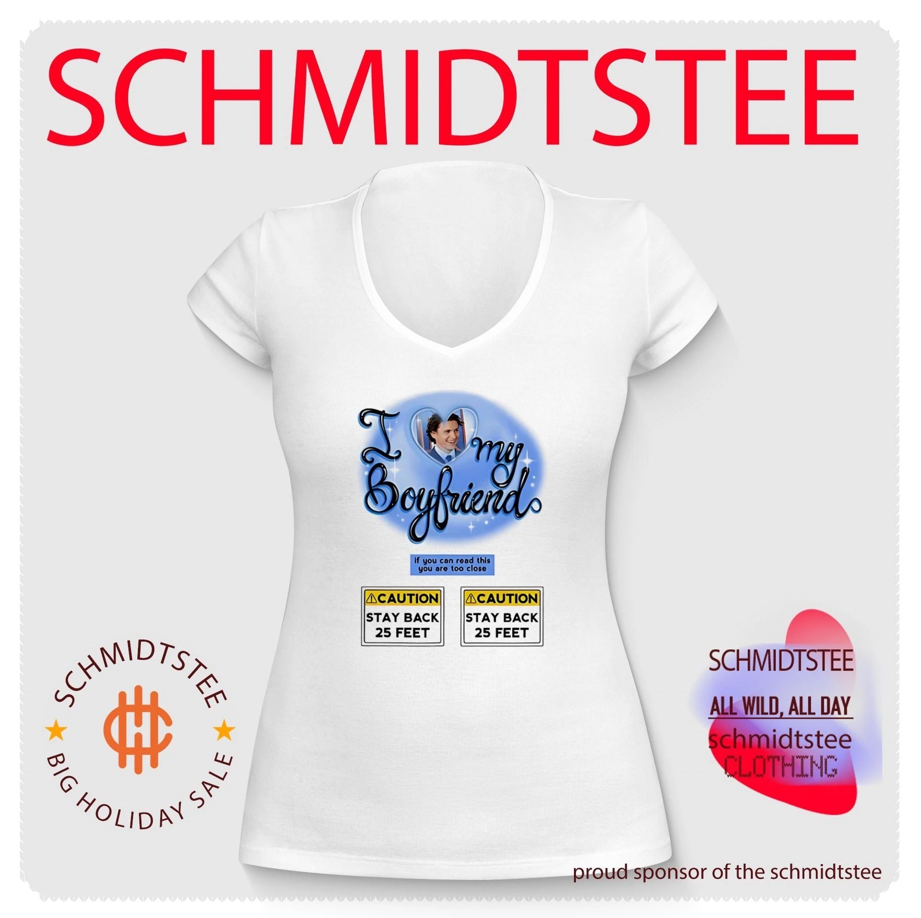 I love my boyfriend If you can read this you are too close graphic shirt