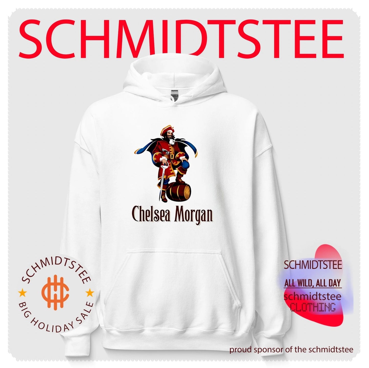 Captain Chelsea Morgan pirate illustration shirt