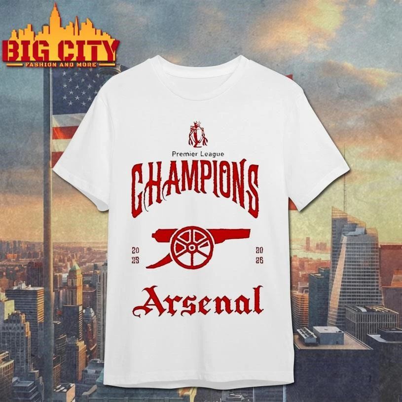 Arsenal Fc Premier League Champions 2025 26 North London Forever Shirt