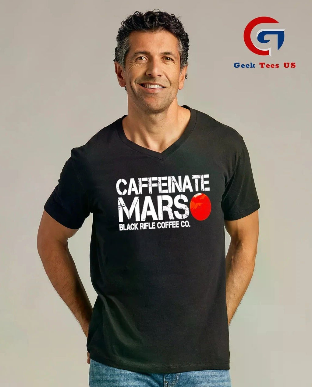 Caffeinate Mars Black Rifle Coffee shirt