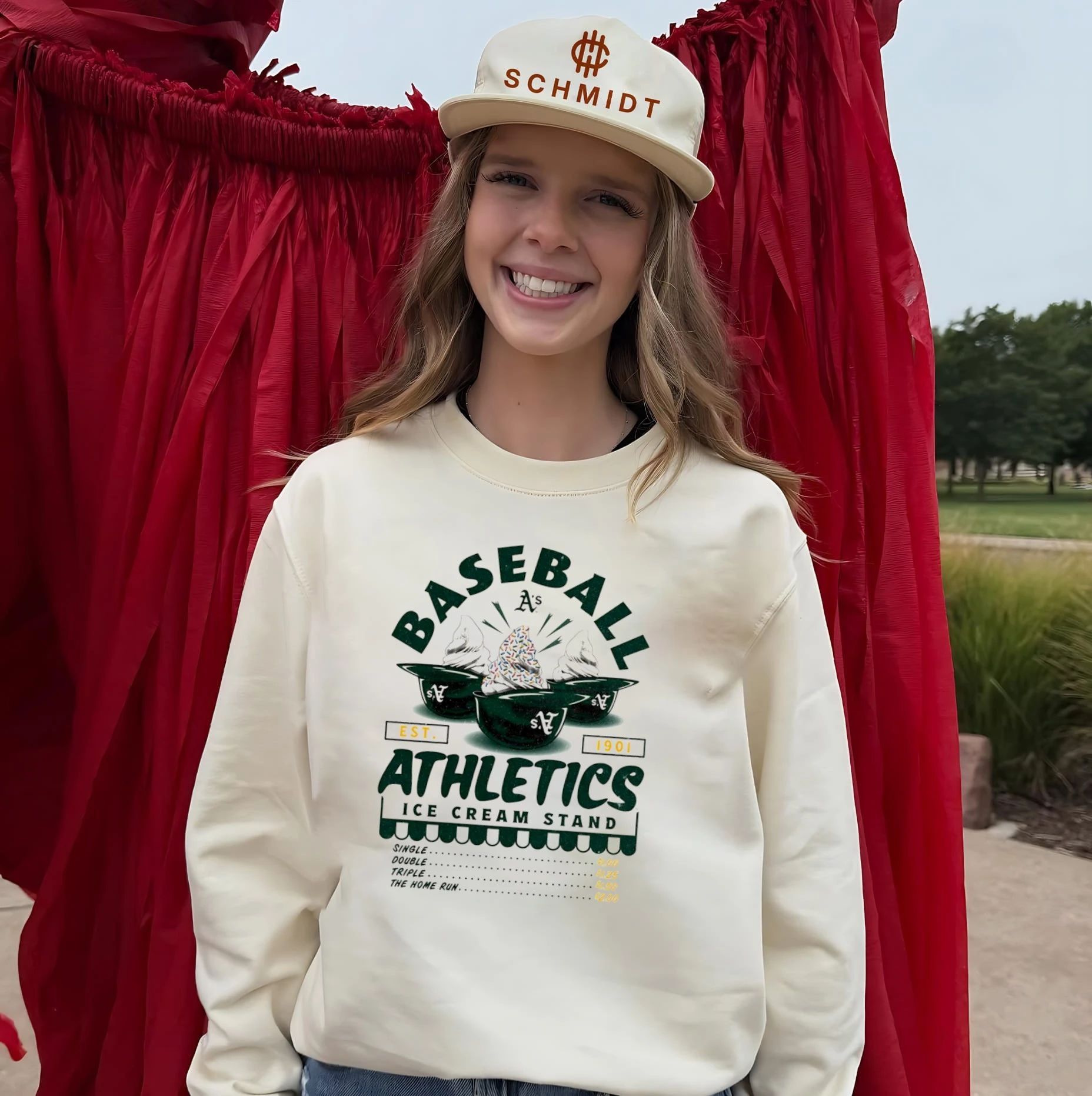 Athletics Baseball Ice Cream Stand shirt