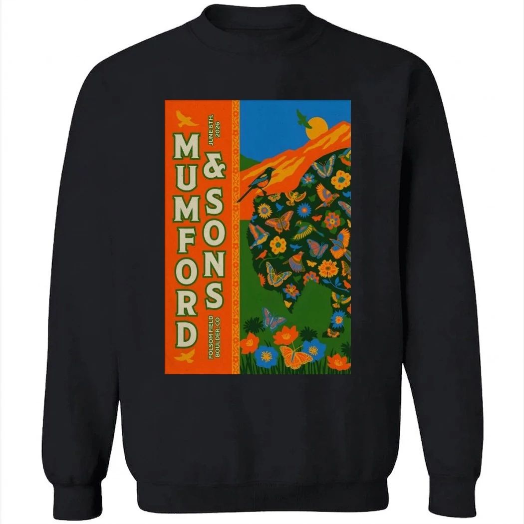 Mumford And Sons June 6 2026 Folsom Field in Boulder Colorado Poster Shirt