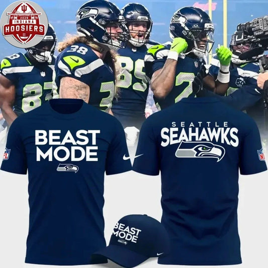 Seattle Seahawks Beast Mode 2026 Logo T-Shirt