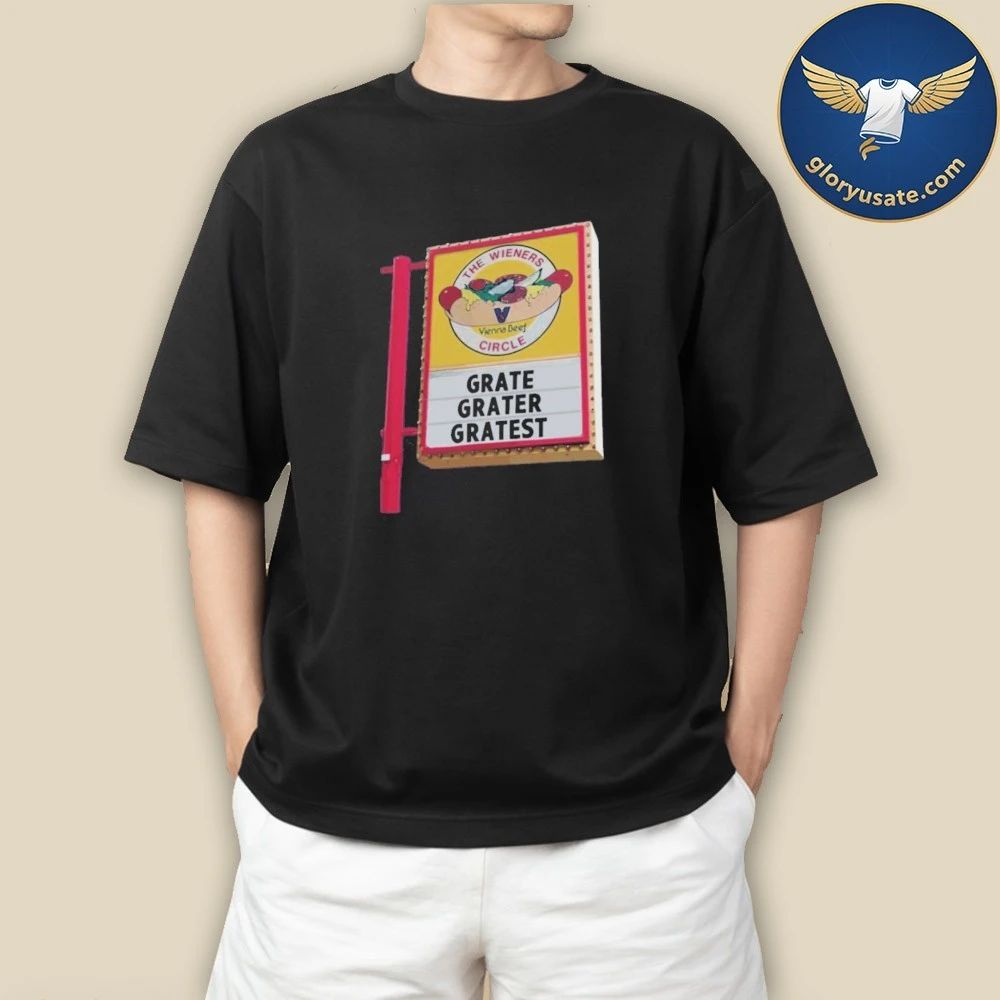 Chicago Bears Grate Grater Gratest The Wieners Circle Vienna Beef Shirt