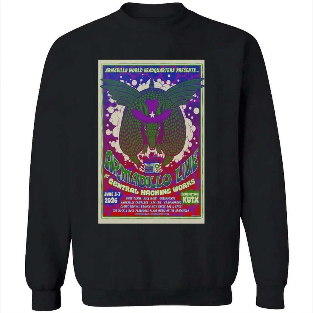 Armadillo live Austin 2026 Poster Shirt