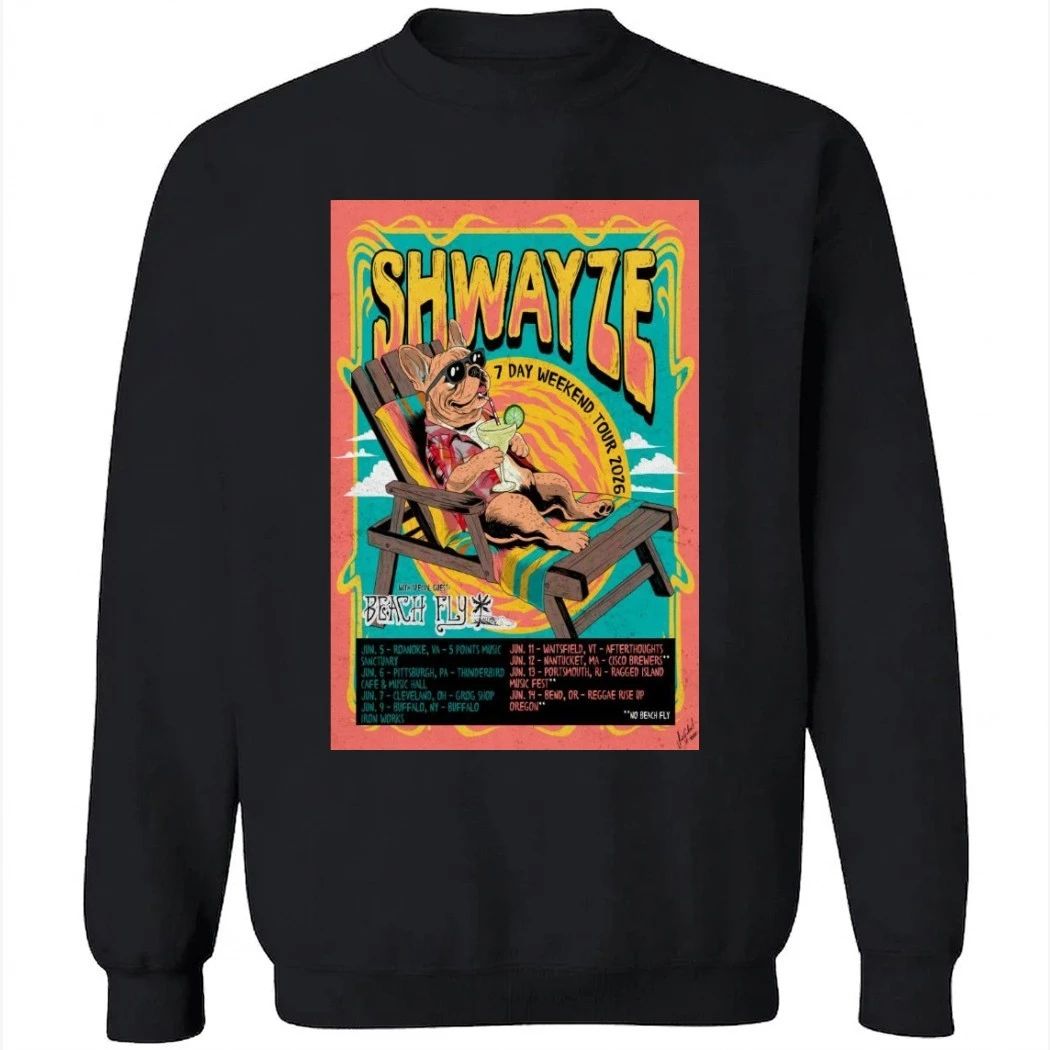 Shwayze Poster 7 Day Weekend Tour 26 Shirt
