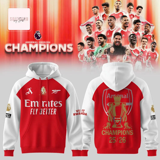 Arsenal Champions 2025/26 Commemorative Hoodie