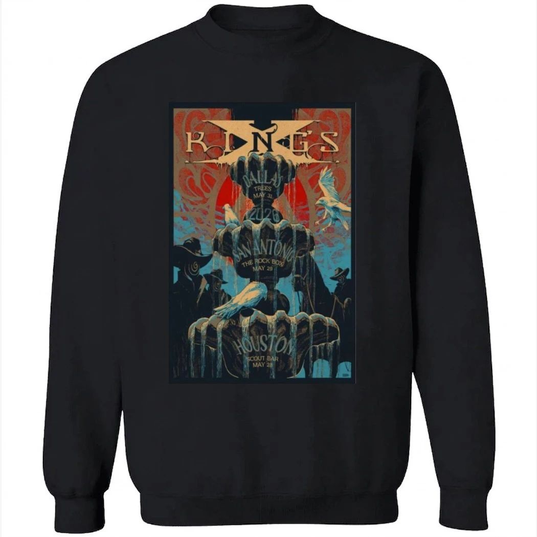 Kings X May 29 2026 TOUR San Antonio Poster Shirt