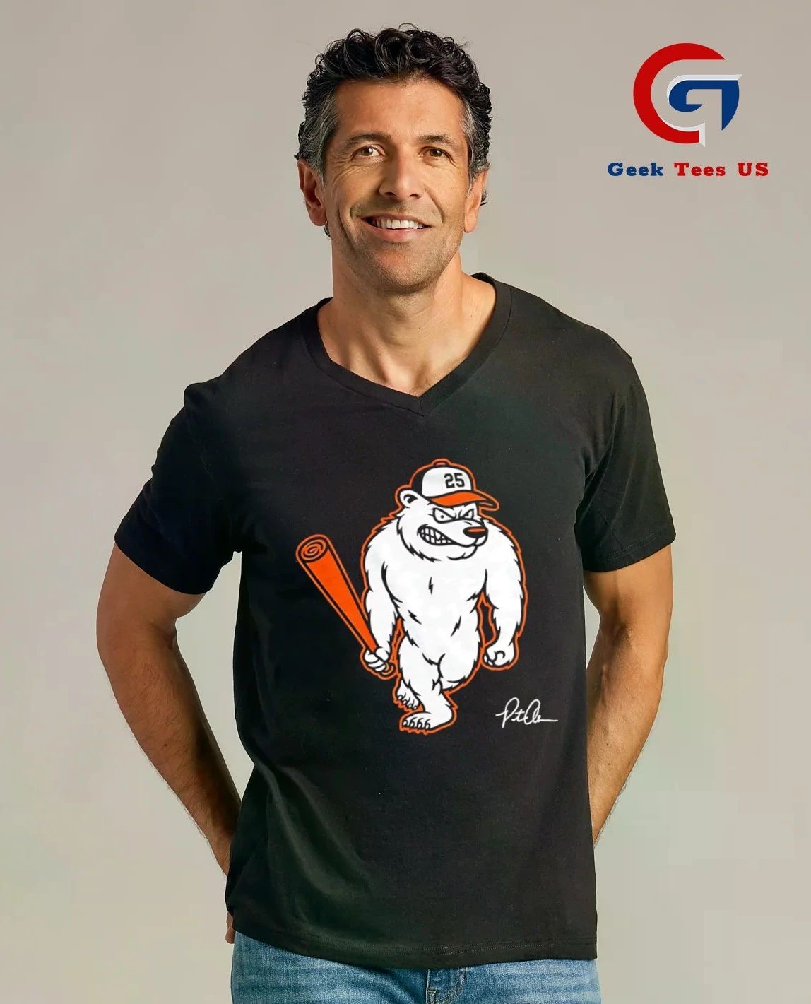 Polar Bear Pete Baltimore Orioles baseball signature shirt