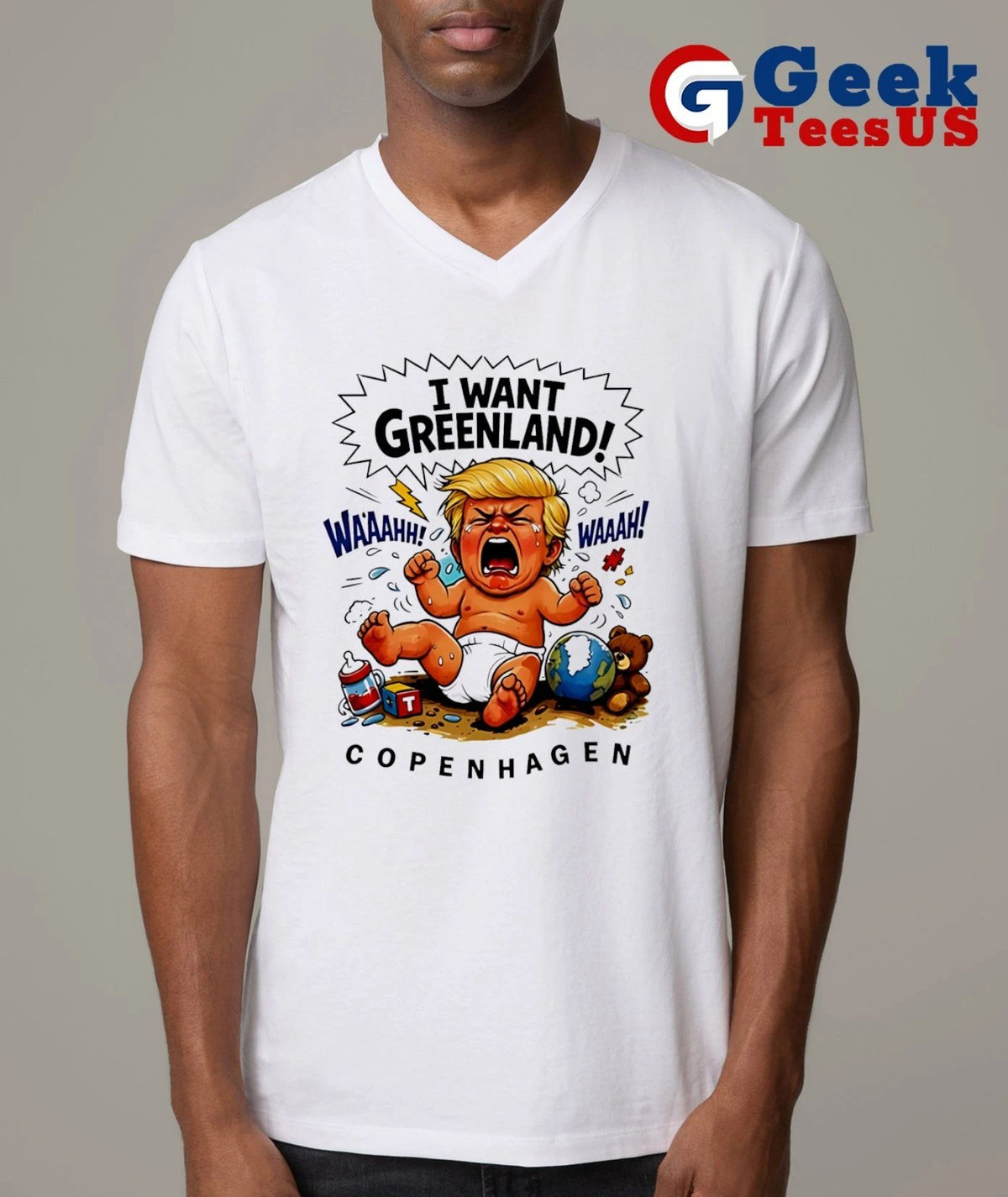 Donald Trump I Want Greenland Copenhagen Baby shirt